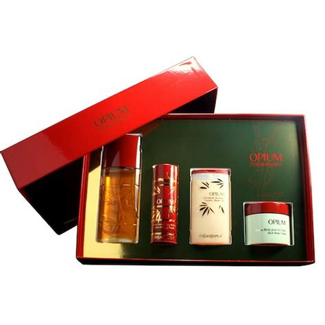 opium perfume gift sets|opium original gift set.